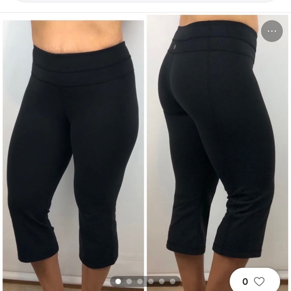Lululemon" Groove Crop black - Picture 1 of 14